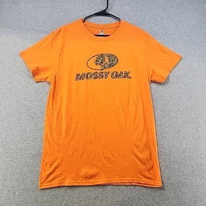 Mossy Oak Mens Short Sleeve Orange T-Shirt Logo Graphic Print Size Large - Picture 1 of 7