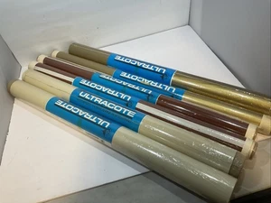 Lot of 5 Hangar 9 Ultracote Cocoa Brown, Gold, Cream Balsa R/C Plane Covering - Picture 1 of 9