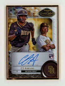 Tarjeta de novato 2022 Topps Gold Label CJ ABRAMS RC ORO AUTÓGRAFO AUTOMÁTICO #FA-CJA SSP - Imagen 1 de 2
