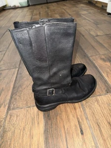 Merrell Women Andover Peak Waterproof Leather Black Boot J17602 Size 10 - Picture 1 of 12