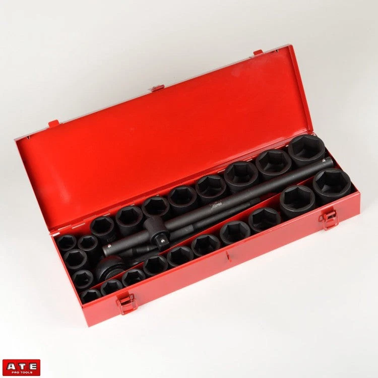 27 Piece 3/4" Drive SAE and Metric Impact Ratchet Set - Image 1 of 1
