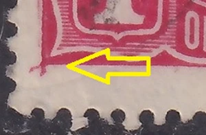 AUST KGV 1d RED SWK PERF 'OS'. FLAW: RETOUCH BOTTOM LEFT CORNER. USED. (K897) - Picture 1 of 2