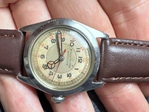 1940's ROLEX OYSTER ROYALITE Ref 4220 MILITARY WW2 ORIGINAL DIAL STEEL SERVICED - Picture 1 of 18