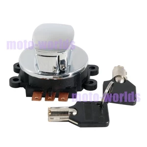 IGNITION SWITCH ＆ KEYS For Harley-Davidson Dyna Glide Super Glide 97-00 71450-04 - Picture 1 of 10