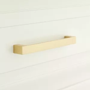 Signature Hardware 12" Gebara Messingschrank ziehen - Satinmessing - Neu - Bild 1 von 4