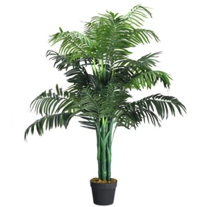 3.5Ft Artificial Areca Palm Decorative Silk Tree W/ Basket In/Outdoor Decor Home - Picture 1 of 12