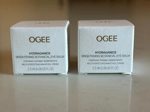 2X Ogee Brightening Botanical Eye Balm Anti-Aging Hydrating 0.08 fl oz Each NIB - Picture 1 of 6