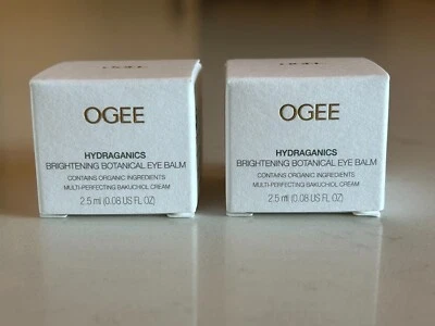 2X Ogee Brightening Botanical Eye Balm Anti-Aging Hydrating 0.08 fl oz Each NIB - Image 1 of 4