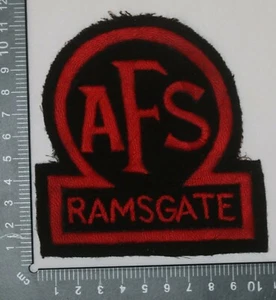 INSIGNIA DE PECHO DE DEFENSA CIVIL SEGUNDA GUERRA MUNDIAL SERVICIO DE BOMBEROS AUXILIAR RAMSGATE AFS FRENTE INTERNO - Imagen 1 de 1