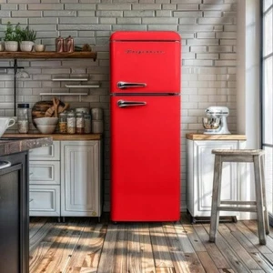 Retro 7.5 Cu.Ft Compact Frigidaire 2 Door Refrigerator With Top Freezer - Picture 1 of 23