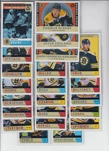 17/18 OPC Boston Bruins Retro Team Set w/RCs + Insert - Bergeron McAvoy RC + - Picture 1 of 1