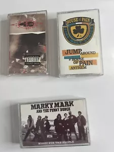 Rap Cassette Tape Lot (3) Cypress Hill House Of Pain Marky Mark Rap Hip Hop - Picture 1 of 4