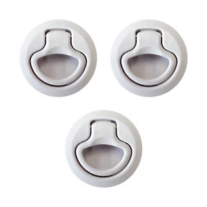 3x Pull Lock weiß Schloss Schrank Tür wie push lock Wohnmobil Camper Womo  boot - Bild 1 von 6