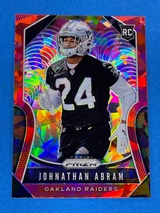 Johnathan Abram 2019 Panini Red Ice Prizm Rookie Card #319 Raiders FREE SHIPPING