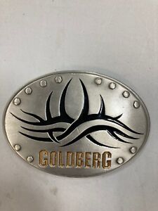1998 World Championship Wrestling Goldberg Fine Pewter Belt Buckle-store