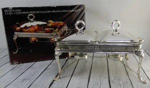 Calentador oblongo forzado Godinger Paul Revere plateado 1,5 qt X 2 divisiones - Imagen 1 de 13