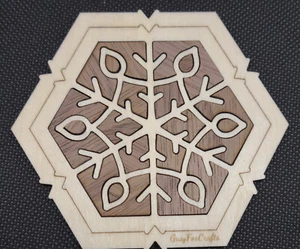 Posavasos rústicos con incrustaciones de madera, únicos, juego de 4, hechos a mano en EE. UU. - Imagen 1 de 2