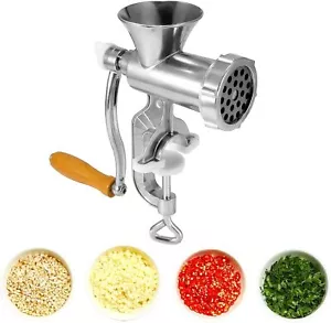 Manual Heavy Duty Meat Grinder Mincer Rotary Machine Food Large Sausage Maker UK - Picture 1 of 13