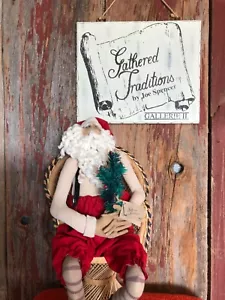 Joe Spencer Feather Tree Santa - Weihnachtsregal Sitter - Bild 1 von 7