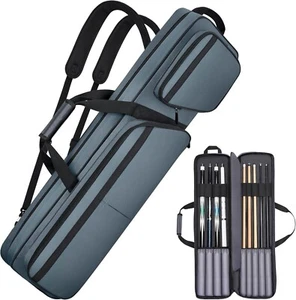 4x5 Pool Cue Case, Billiard Stick Carrying Case Holds 4 Butts and 5 Shafts - Picture 1 of 6