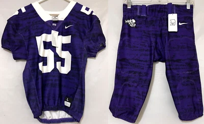NIKE Vapor Pro TCU Horned Frogs Niños Grande Púrpura Fútbol Jersey Pantalones 845927 Foto 1 de 4