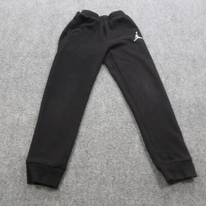 Jordan Sweatpants Youth Medium Black Logo Fleece Kids Casual Elastic Waist Boys - Picture 1 of 10