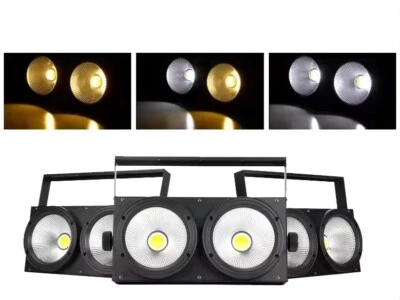 COB Par Lights 2in1 Stage 2-Eyes LED Blinder studio Flash Strobe Wash DJ Light - Image 1 of 4