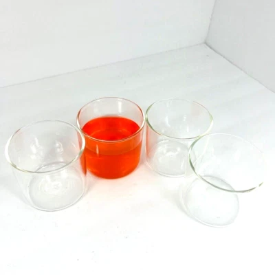 Juego de 4 vasos de jugo transparentes naranja Hearth And Hand With Magnolia Foto 1 de 4