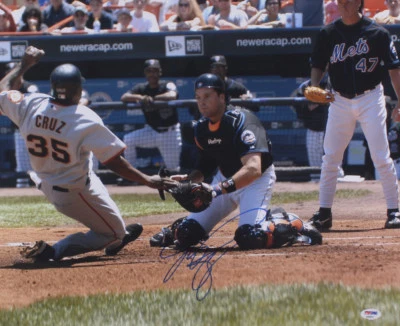 Mike Piazza Signed New York Mets 16x20 Photo (PSA COA) 12×All-Star Catcher - Image 1 of 3