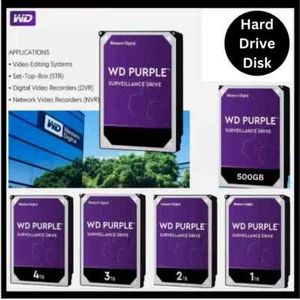 WD Purple 2T 3T 4TB 8TB HDD Surveillance Hard Drive Western Digital 5400RPM 3.5" - Picture 1 of 13