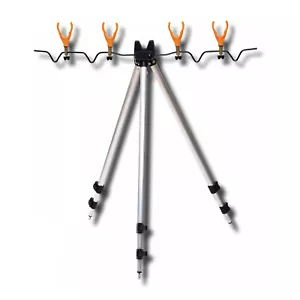 Behr Rutenständer Rutenhalter Aluminium Dreibein + 4 Buzzerbars 34-11350 - Bild 1 von 1