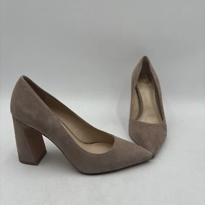 Vince Camuto ABLEEN Beige Suede Point Toe Slip On Pumps Women’s Size 6.5M - Image 1 of 4