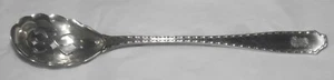 Antiker TIFFANY & Co. STERLING Silber MARQUISE Muster 1902 PIERCED OLIVE LÖFFEL - Bild 1 von 5