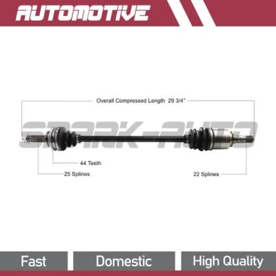 Задний левый шарнирный вал оси CV TrakMotive для Subaru Legacy 2004 2003 2002 2001 - Изображение 1 из 2