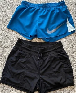 Nike Dri Fit North Face Lined Athletic Jog Running Shorts Women Set of 2 MEDIUM - Picture 1 of 5