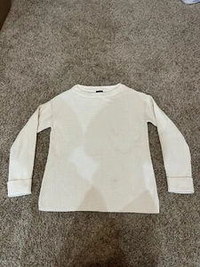 Suéter Talbots Mujer Mezcla Algodón Lana Marfil Blanco Talla Pequeña - Imagen 1 de 5