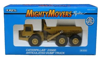 Сочлененный самосвал Ertl 2431 1:50 Caterpillar D350D Mighty Movers как новый в коробке 1991 - Изображение 1 из 4