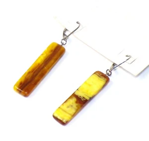 Sobral Terra Earth Hues Dangling Statement Artist Made Earrings - Picture 1 of 7