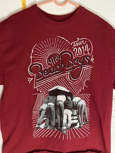 The Beach Boys concert Tour 2014 Maroon t-shirt No Size Tag - Picture 1 of 6
