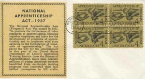 1201   4c  APPRENTICESHIP  - Von Ohlen cachet - Block of 4 - Picture 1 of 1