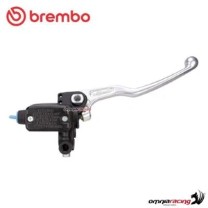 Axial brake master cylinder Brembo front 13mm black body and silver fixed lever - Picture 1 of 10