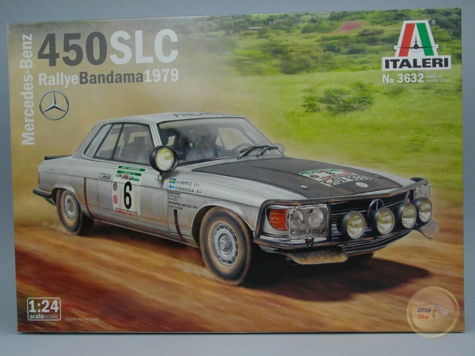 Italeri - 1/24 Mercedes-benz 450 SLC Rallye Bandama 1979