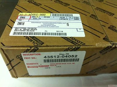 ROTOR DELANTERO OEM TOYOTA SE ADAPTA A SELECT TACOMA (SE REQUIERE VIN) Foto 1 de 2