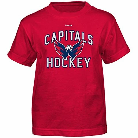 NHL Washington Capitals Open Net Short Sleeve Tee, Medium/(5-6), Red Cover