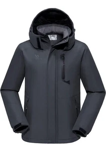 Camel Crown Mens Winter Jacket Waterproof Snow Ski Jacket Faux Fur Fleece Small - Picture 1 of 7