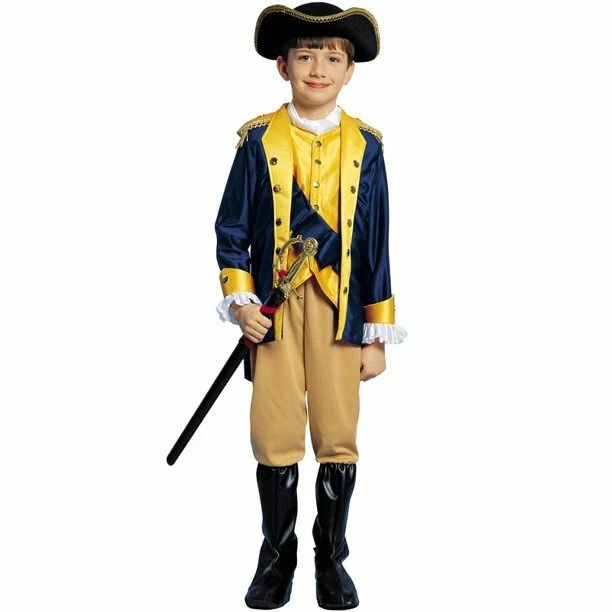 Niño Niño Niño Colonial Patriota Niño Niño Disfraz Colonial por Franco Talla 12-14 Foto 1 de 1