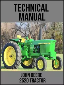John Deere 2520 Tractor Technical Manual TM1004 On USB Drive - Picture 1 of 1