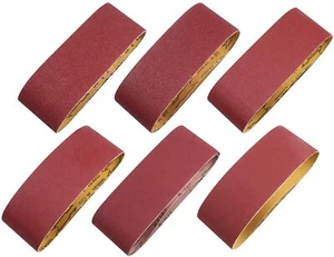 12 Stück 4x24 Zoll Schleifbänder 60 80 120 150 240 400er Körnung Bandschleifer Papier Schleifpapier - Bild 1 von 6