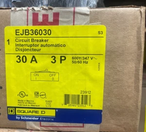 SQUARE D EJB36030 BREAKER 3POLE 30A 600/347V NEW IN BOX READY TO SHIP - Picture 1 of 1