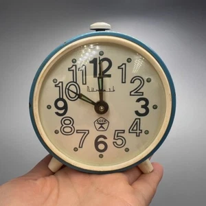 Sveglia campanello meccanico originale URSS funzionante vintage VITYAZ metallo - Foto 1 di 8